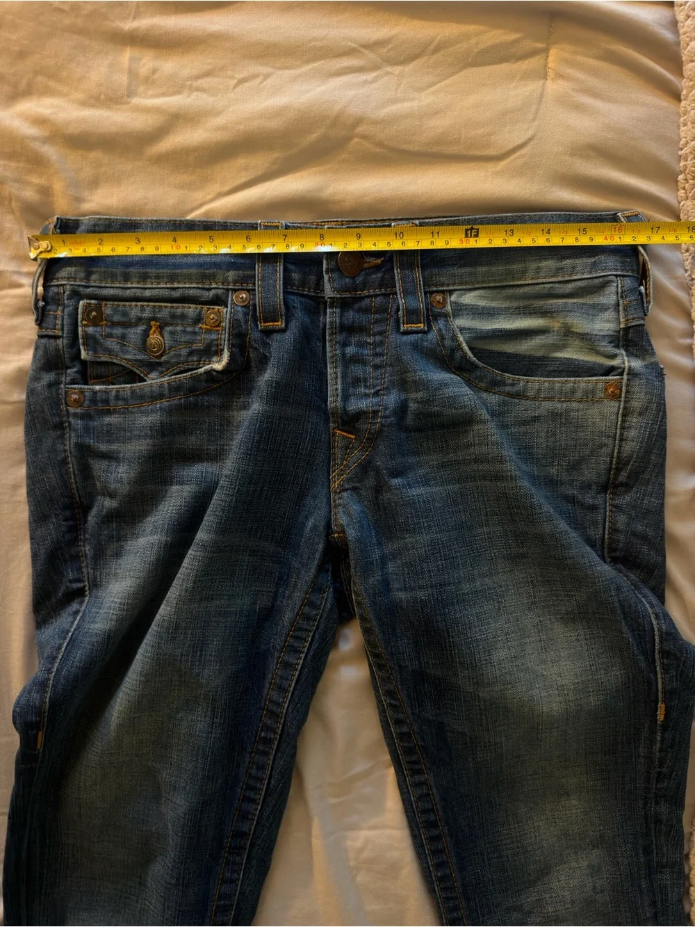 True Religion Men’s Straight Jeans - Blue Wash
